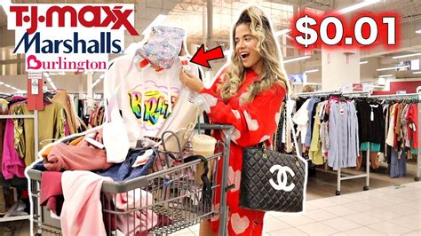 SHOPPING AT THE BIGGEST TJMAXX MARSHALLS BURLINGTON FOR 0 01 RED