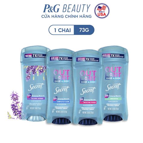 HB Gift Gel Ngăn tiết mồ hôi và Khử mùi Secret nhiều mùi hương 73g