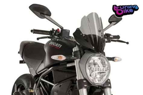 Puig Cupolino Naked N G Touring Pour Ducati Monster Fume