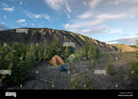 Camping in the Yukon Stock Photo - Alamy