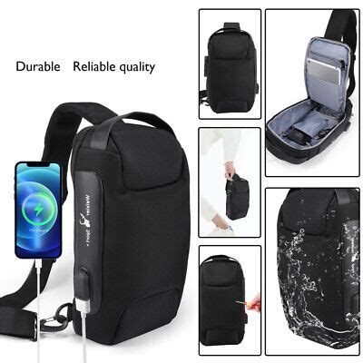 Antirrobo Bandolera Para Hombre Mochila Viaje Cartera Bolso De Hombro