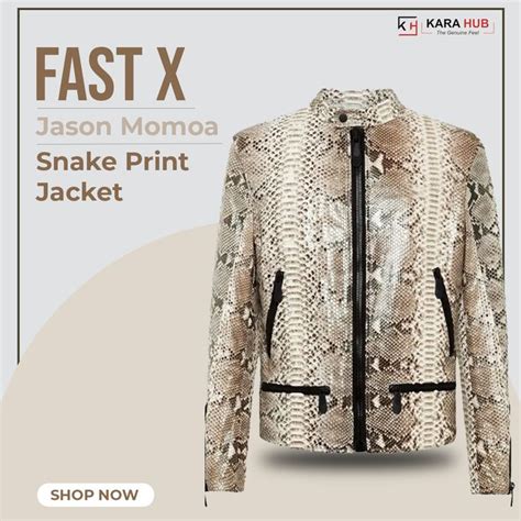 Fast X Jason Momoa Snake Print Jacket Print Jacket Jackets