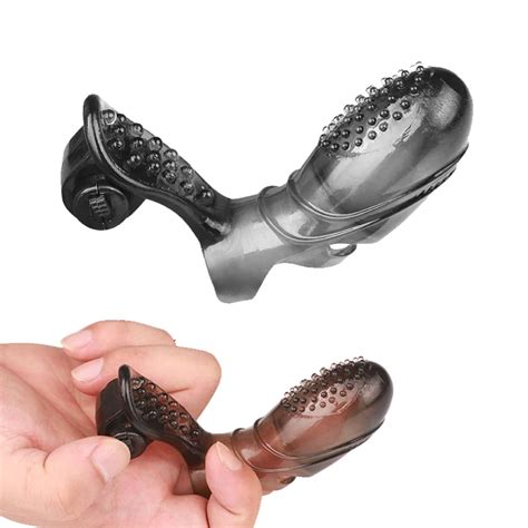 Sex Mini Finger Sleeve Dildo Vibrator G Spot Massage Clitoris