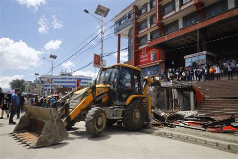 Balen Shah Goes Around Town With Bulldozer Photo Gallery Nepal