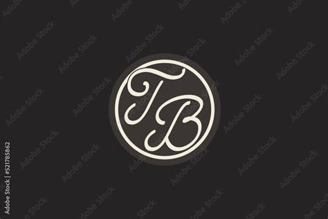 Initial Letter Tb Monogram Logo With Simple And Creative Cirle Line