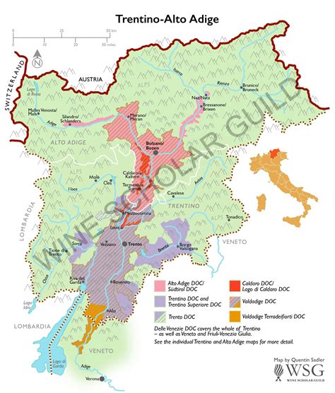 Trentino-Alto Adige Wine Map