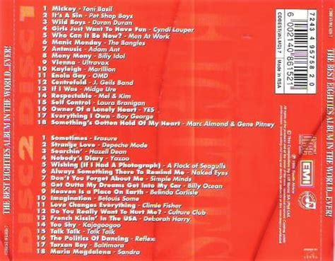 Pop The Best 80 S Album In The World Ever Vol 1 2CD S Was Sold