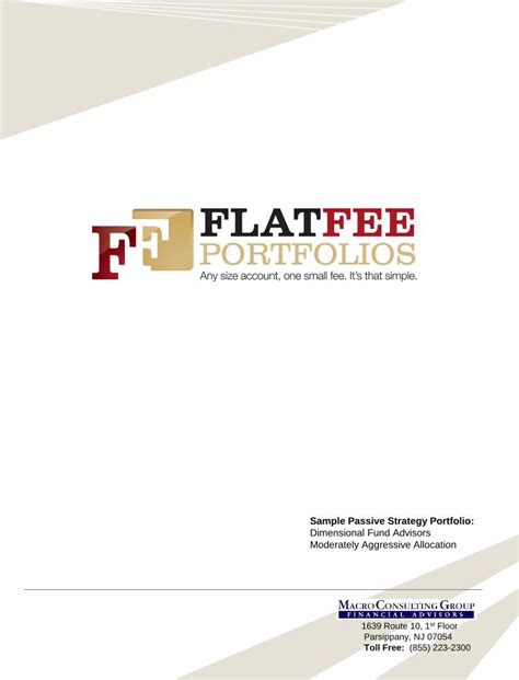 Pdf Sample Passive Strategy Portfolio Dimensional Fund Advisors Dfa