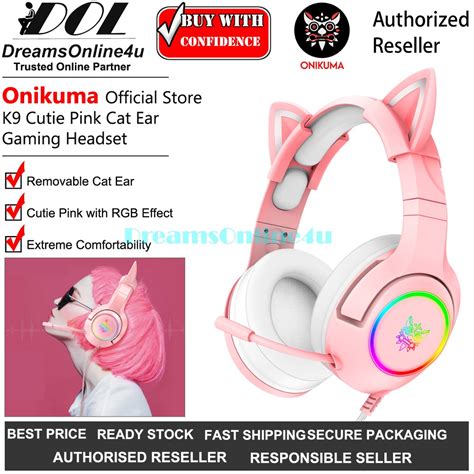 ONIKUMA Cat Ear K5 Pro K8 K9 Camouflage RGB Full Oval Ear Cover