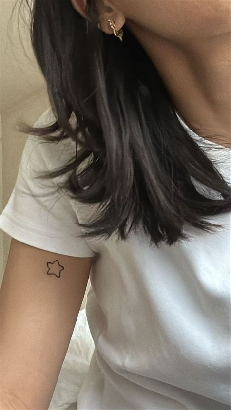 Star tattoo | Star tattoos, Inner arm tattoos, Small shoulder tattoos