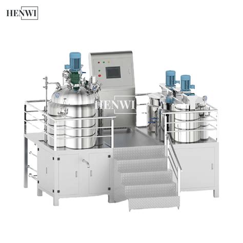 Stainless Steel Reactor L L Lab Vacuum Emulsifying Mixer For