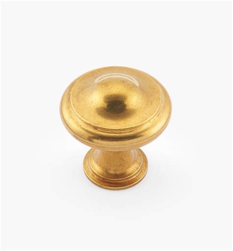 Brusso Ridged Brass Cabinet Knob Lee Valley Tools