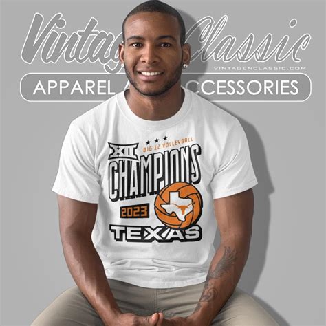 Texas Longhorns Volleyball Big 12 Champions Shirt - Vintagenclassic Tee