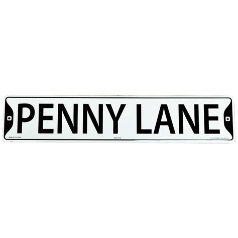 Penny Lane Street Sign - Cosmo Music