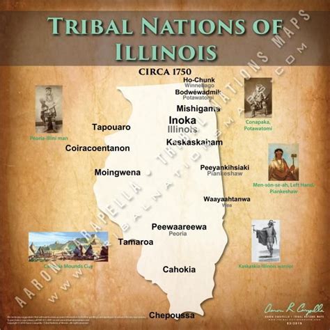 Indigenous Peoples Of Illinois Map Native American Tribes Map Native