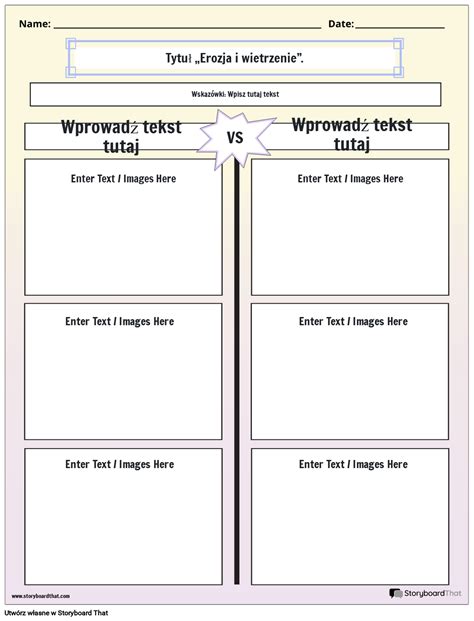 Erozja I Wietrzenie Kolor Portretowy 1 Storyboard