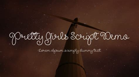 Pretty Girls Script Demo Font Download Free For Desktop And Webfont