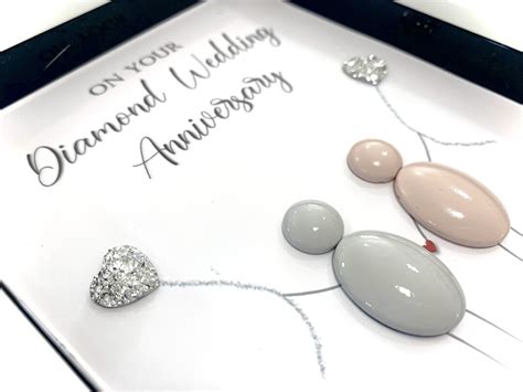 60th Wedding Anniversary Gift Personalised Diamond Anniversary Gift 60 ...