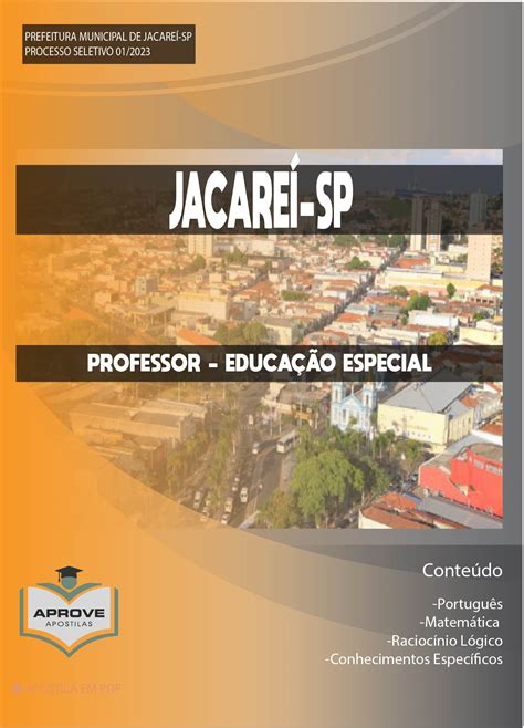 APOSTILA JACAREÍ PROFESSOR EDUCAÇÃO ESPECIAL Aprove Apostilas