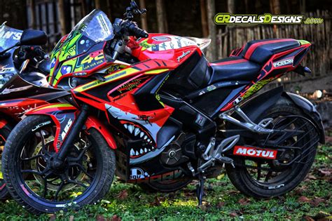 Buy Cr Decals Pulsar Rs Full Body Wrap Custom Decals Vr Shark