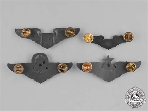 United States. Four Air Force Navigator/Observer Badges (Now Called Co ...