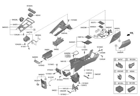 84616 M5000 UUG Genuine Hyundai GARNISH Console RR