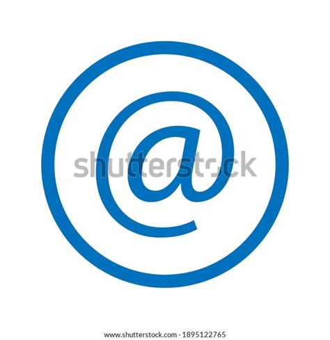 Arroba Symbol Isolated Icon Vector Illustration Stock Vector (Royalty ...