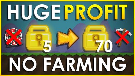 How To Get Rich Without Farming In Huge Profit Growtopia