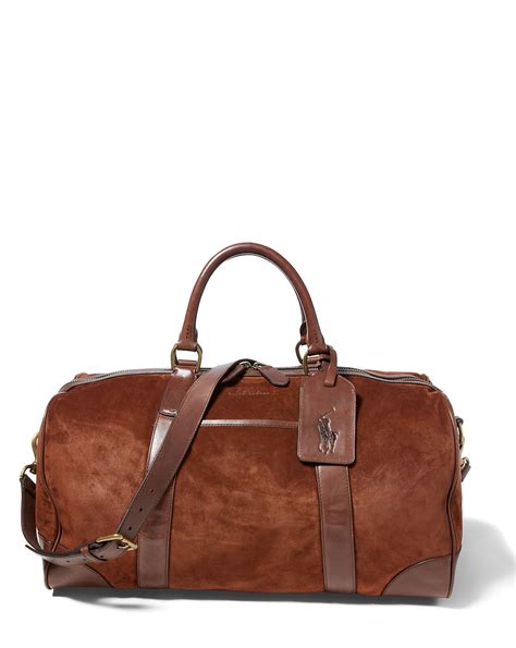 Ralph Lauren Mens Travel Bag Duffle Bag Travel Travel Bags Leather