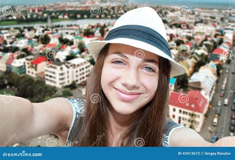 Beautiful Girl Taken Pictures Of Her Self Stock Image Image Of