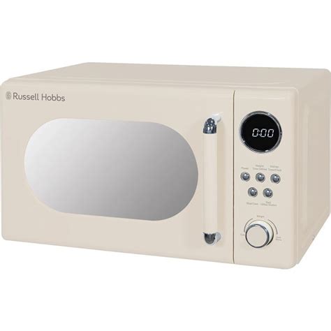 Russell Hobbs RHM2044C Retro Digital Microwave Oven 800W 20L Cream