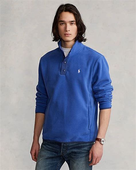 Brushed Fleece Mockneck Pullover Ralph Lauren Fleece Polo Ralph