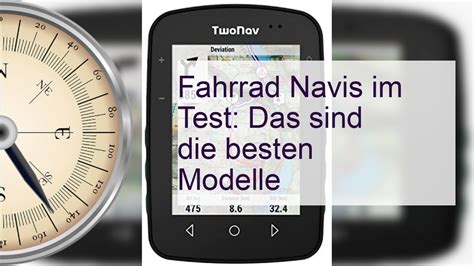 Fahrrad Navis Im Test YouTube