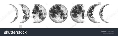 Moon Phase Brushes: Over 409 Royalty-Free Licensable Stock ...