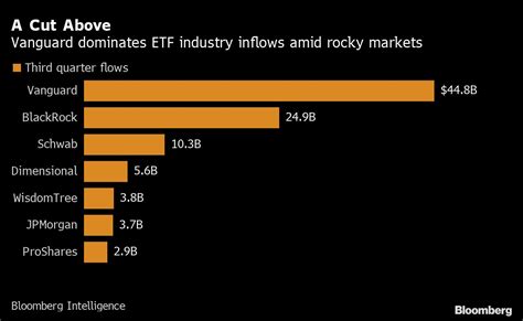 Vanguard Closes In On Blackrock Etf Crown With 45 Billion Haul