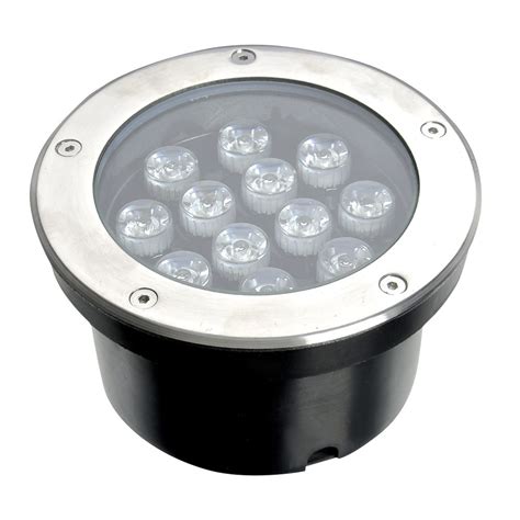 Spot Balizador LED 12W Embutir Para chão Jardim e piso Branco Frio IP6