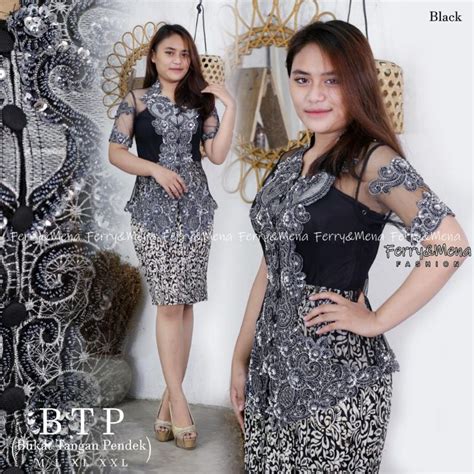 Jual Ready Set Kebaya Btp Pendek Set Kebaya Payet Grosir Kebaya