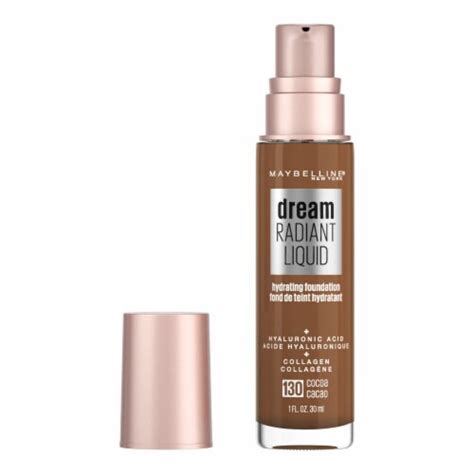 Maybelline Dream Radiant Liquid Foundation Medium Coverage Hydrating 130 Cocoa 10 Fl Oz Kroger