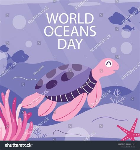 Lets Save Our Oceans World Oceans Stock Vector Royalty Free