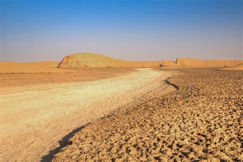 Salt River At The Dasht E Lut Desert Near Kerman Iran Stock Photo