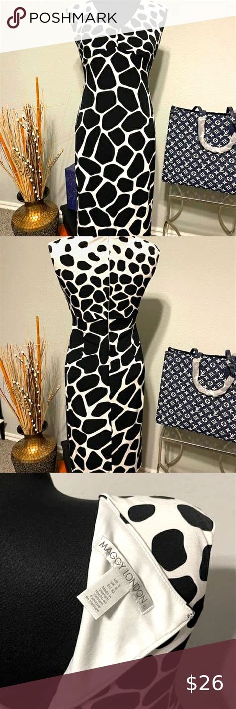 Giraffe Print Dress Maggy London Hot Sale