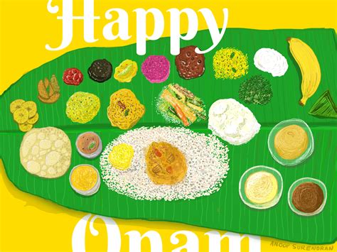 Anatomy of Onam Sadhya by Anoop Surendran on Dribbble