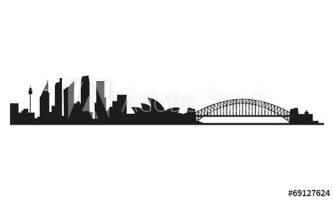 Sydney Skyline Vector At Vectorified Collection Of Sydney Skyline