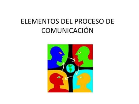 Elementos Del Proceso De Comunicación