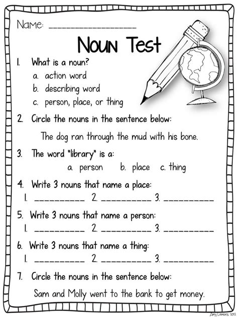 Pin On Nouns 2nd Grade Worksheets English Grammar Worksheets 2nd Grade Grammar