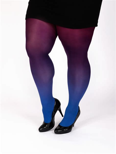 plus size hosiery with designs