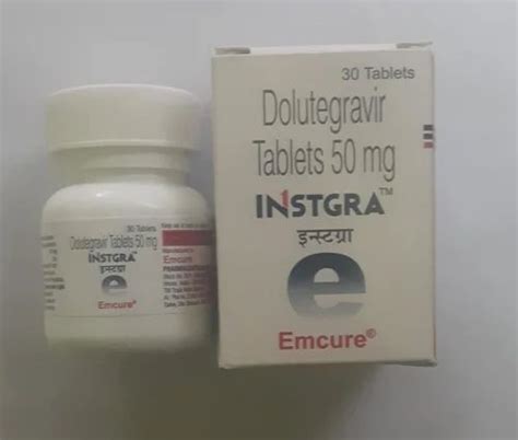 Instgra Mg Dolutegravir Tablets Emcure Treatment Hiv At