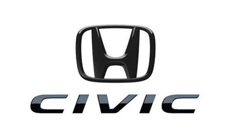 Genuine Honda 2016 2021 Civic Sedan Gloss Black H Mark And Civic Emblem
