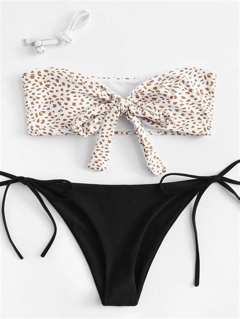 Bow Tie Bandeau Bikini Set Bikinis Bandeau Bikini Set Bandeau Bikini