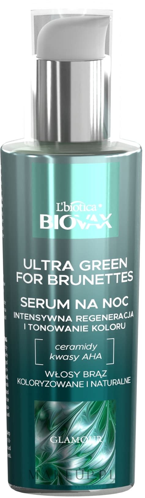 L biotica Biovax Glamour Ultra Green for Brunettes Serum do włosów na